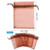Unique Bargains Drawstring Mini Gift Candy Christmas Party Wedding Organza Bags 50 Pcs - 2 of 4