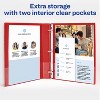 Avery Economy 3 Ring Binder, 1 Inch Round Rings, 4 Red Binders (03310) - 3 of 4