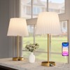 Maxax gold Metal Table Lamp with USB Port - 2 of 4