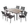 Sonkuki 7 Piece Patio Dining Set with HIPS Material Tabletop - 2 of 4
