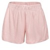 Memoi Women's Soft Knit Ribbed Slub Loose Fit Lounge Shorts - 2 of 4