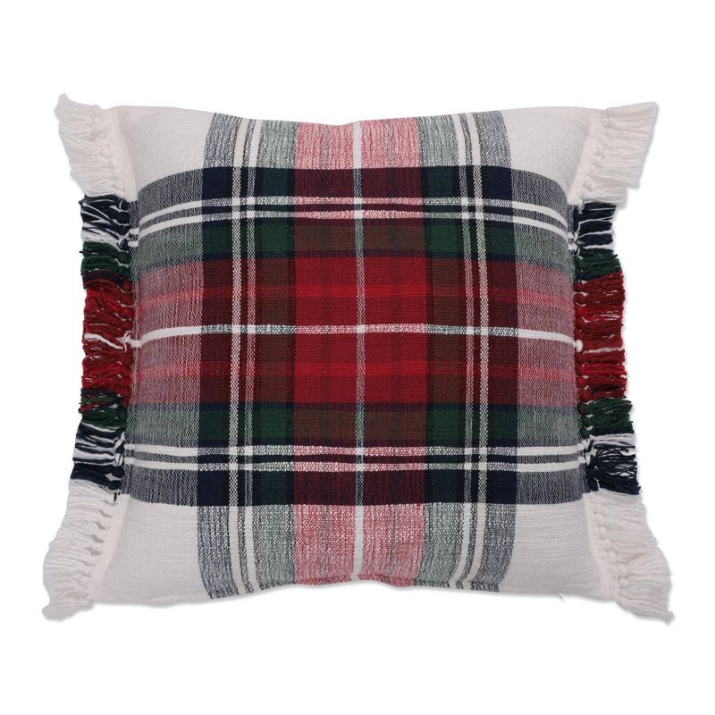 18&#34;x18&#34; Plaid Christmas Indoor Square Throw Pillow - Pillow Perfect, 1 of 4