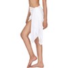 LA LEELA Women's Sarong Pareo Wraps Cover up One Size White P920 - 3 of 4