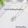 French Bulldog Dog Necklace or Earrings for Women Sterling Silver Ginger Lyne Collection - 2 of 4