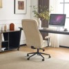 Karl Home Black PU High Back Adjustable Indoor Leisure Swivel Chair - 3 of 4