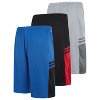 Men's Athletic Shorts with Pockets Quick Dry Fit Moisture Wicking Gym Workout Shorts for Men for Basketball, Running, Pack of 3 - 2 of 4