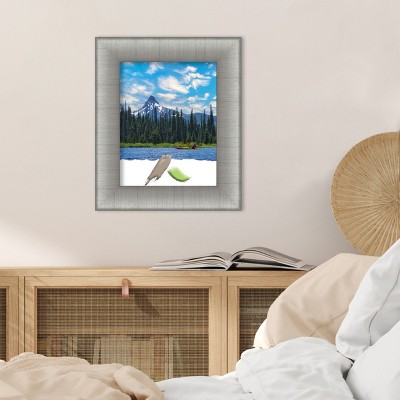 Elegant Brushed Pewter 19" x 16" Picture Frame