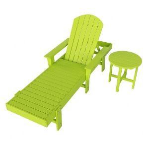 WestinTrends Dylan 2 Piece Adirondack Reclining Chaise Lounge With Arms - 1 of 4