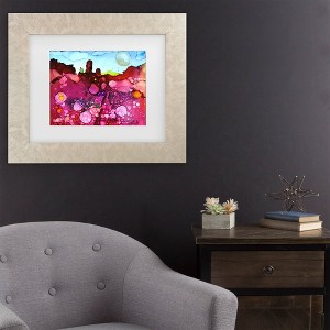 Trademark Fine Art Pat Saunders-White Tootsie and Squakers Matted Framed Art - 1 of 4