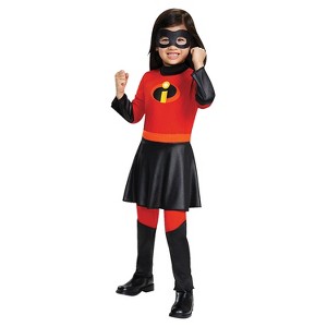 Disguise Toddler Girls' The Incredibles Deluxe Violet Jumpsuit - 1 of 3