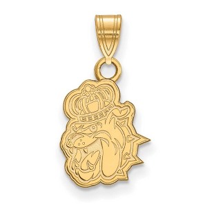 Black Bow Jewelry 14k Yellow Gold James Madison Dukes NCAA Small Pendant - 1 of 3