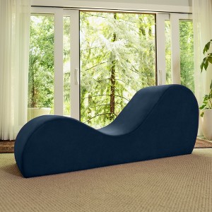 Avana Sleek Chaise Lounge for Yoga - Made in The USA - Great for Stretching, Relaxation, Exercise & More, 60D x 18W x 26H Inch, Light Grey - 1 of 4