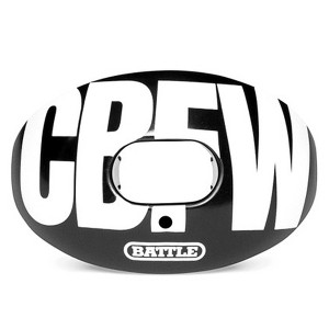 Battle Sports "CBFW" Oxygen Football Mouthguard - Black/White - 1 of 2