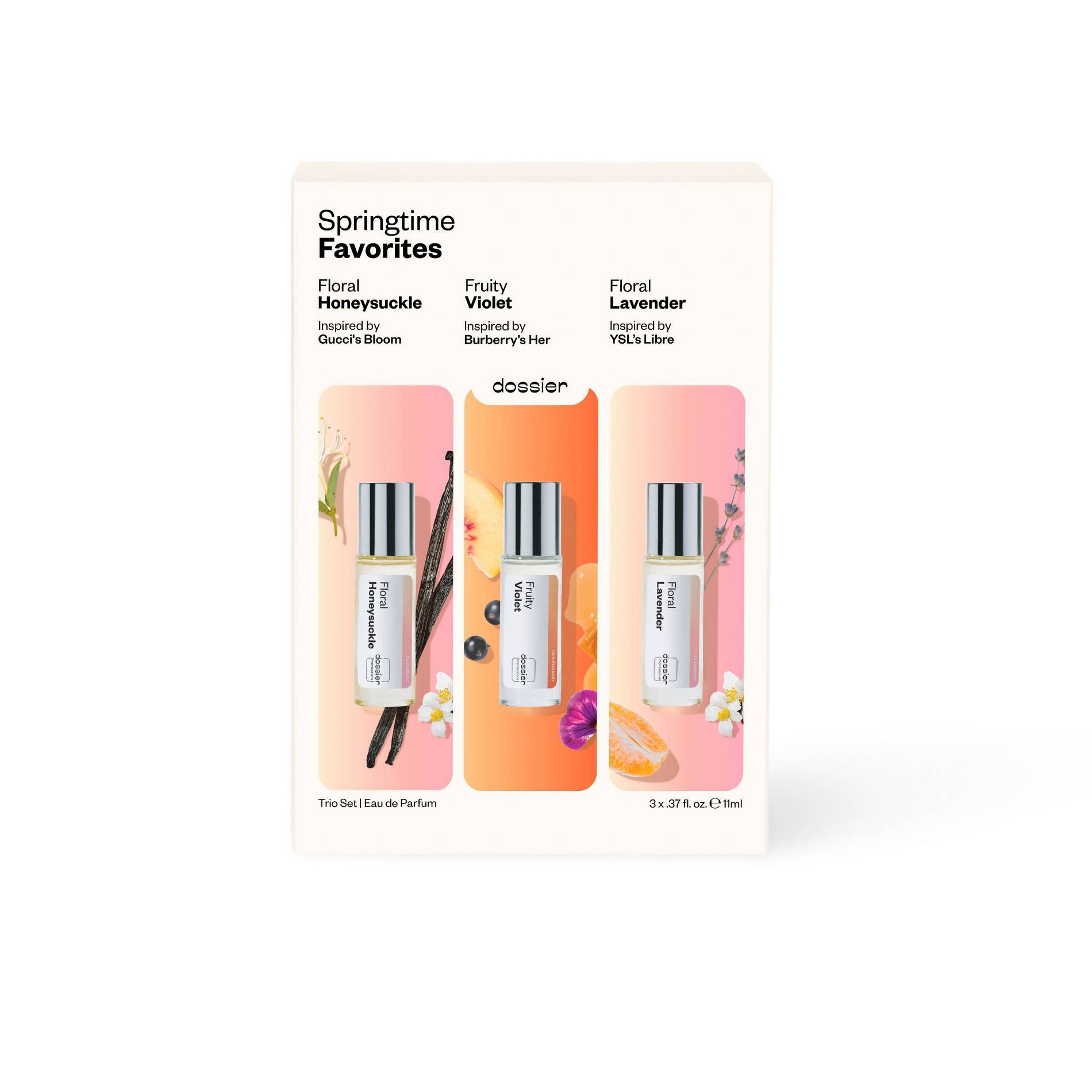 Dossier Springtime Perfume Trio Set - 3pc