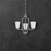 Sunset Lightning Brighton 3-Light Chandelier in Bright Satin Nickel - 2 of 3