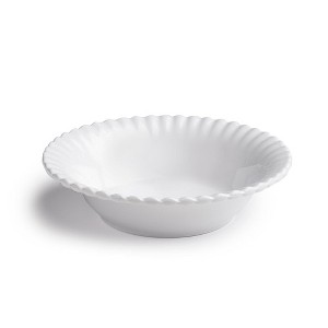 Q Home | Patio Luxe Lightweight White 8" Melamine Personal Bowl, Set of 4 - 1 of 1