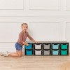 ECR4Kids Streamline 10 Cubby Tray Cabinet with 10 Scoop Front Storage Bins, 2x5, Grey Wash - 4 of 4