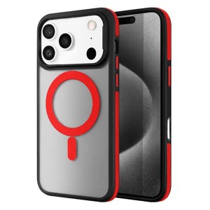 Entronix [Magnetic] Case Compatible with iPhone 17 Pro Max - Translucent Matte Back w/ Rugged Edges - 1 of 4