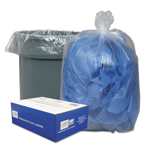 Classic Clear Linear Low-Density Can Liners, 30 gal, 0.71 mil, 30" x 36", Clear, 25 Bags/Roll, 10 Rolls/Carton - image 1 of 2