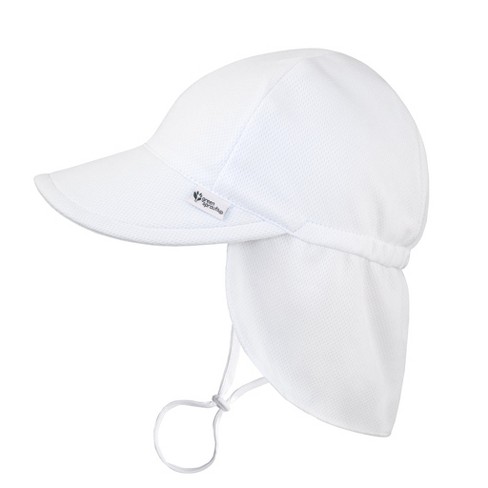 Green Sprouts Baby/toddler Breathable Flap Sun Protection Hat - White -  9/18 Months : Target