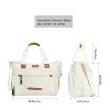 Itopfox Large Diaper Tote Bag with Laptop Compartment, Insulated Pockets, Multiple Storage for Baby Essentials, Travel Friendly - 3 of 4