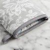 Martha Stewart Floral Vine Mini Oven Mitt 2-Pack Set, Grey, 5.5"X8" - 2 of 3