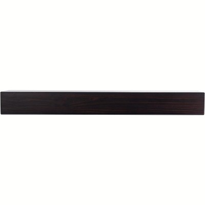 Austin 60" Pine Wood Floating Mantel Shelf in Coffee Bean