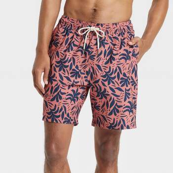 Men's Big & Tall 9 Floral Print Board Swim Shorts - Goodfellow