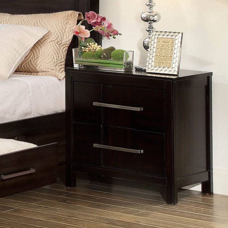 Dendro 2 Drawer Nightstand Espresso - HOMES: Inside + Out, 3 of 6