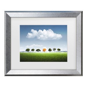 Trademark Fine Art - Bess Hamiti Seven Tree Matted Framed Art - 1 of 4