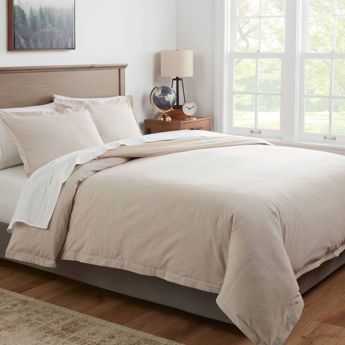 Cotton Linen Chambray Duvet Cover & Sham Set - Threshold™ - thumbnail 8
