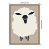 Kate & Laurel All Things Decor 18"x24" Sylvie Farm Sheep Framed Canvas by Hannah Beisang Brown - 3 of 4