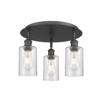 Clymer - 3 Light Flush Mount In Art Deco Style-9.38 Inches Tall and 15.63 Inches Wide