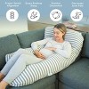 PharMeDoc Pregnancy Pillows U-Shape Full Body Maternity Pillow, Jersey Cover - 2 of 4