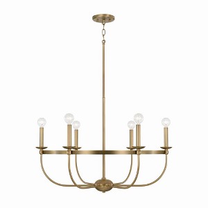 Capital Lighting Rylann 6 - Light Chandelier in  Aged Brass - 1 of 4