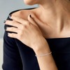 EVERLY JEWELRY | Sterling Silver 8.25 CT TGW Created White Sapphire Bracelet, 7-inch - 3 of 4
