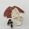 MyKids-USA Spring New Children’s Korean Style Casual Trousers For Boys And Girls, Mountain Style Cross-Cut Seam Radish Pants - 3 of 4