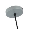 Chloe Lighting Ironclad Contemporary-Style 1 Light Gray And White Ceiling Mini Pendant 8" Wide - 3 of 4