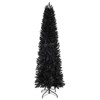 COZONY 6ft Pre-Lit Black Pencil Christmas Tree, 250 Color Changing LED Lights, Slim Xmas Tree - 2 of 4
