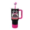 Hello Kitty Race Car 40 Oz Black & Pink Stainless Steel Tumbler With Handle - 2 of 4