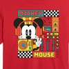 Women's - Disney - Mickey Mouse Rhythm Waves Cropped Graphic T-Shirt - 2 of 4