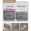 Sorbus  Dresser with 5 Drawers - Storage Chest Organizer with Steel Frame, Wood Top, Handles, Fabric Bins - 4 of 4