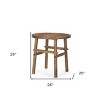 HomeRoots 26" Brown Distressed Solid Wood End Table - 3 of 4