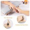 Saviland Salon-Grade Arm Support: Vegan Leather Cushion w/ Height-Adjustable Birch Base - Ergonomic Nail Tech Rest. (Birch) - 4 of 4