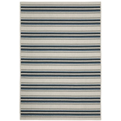 Oriental Weavers Torrey 5571Y Light Grey/ Blue Indoor/Outdoor Area Rug - 5'3" x 7'3"