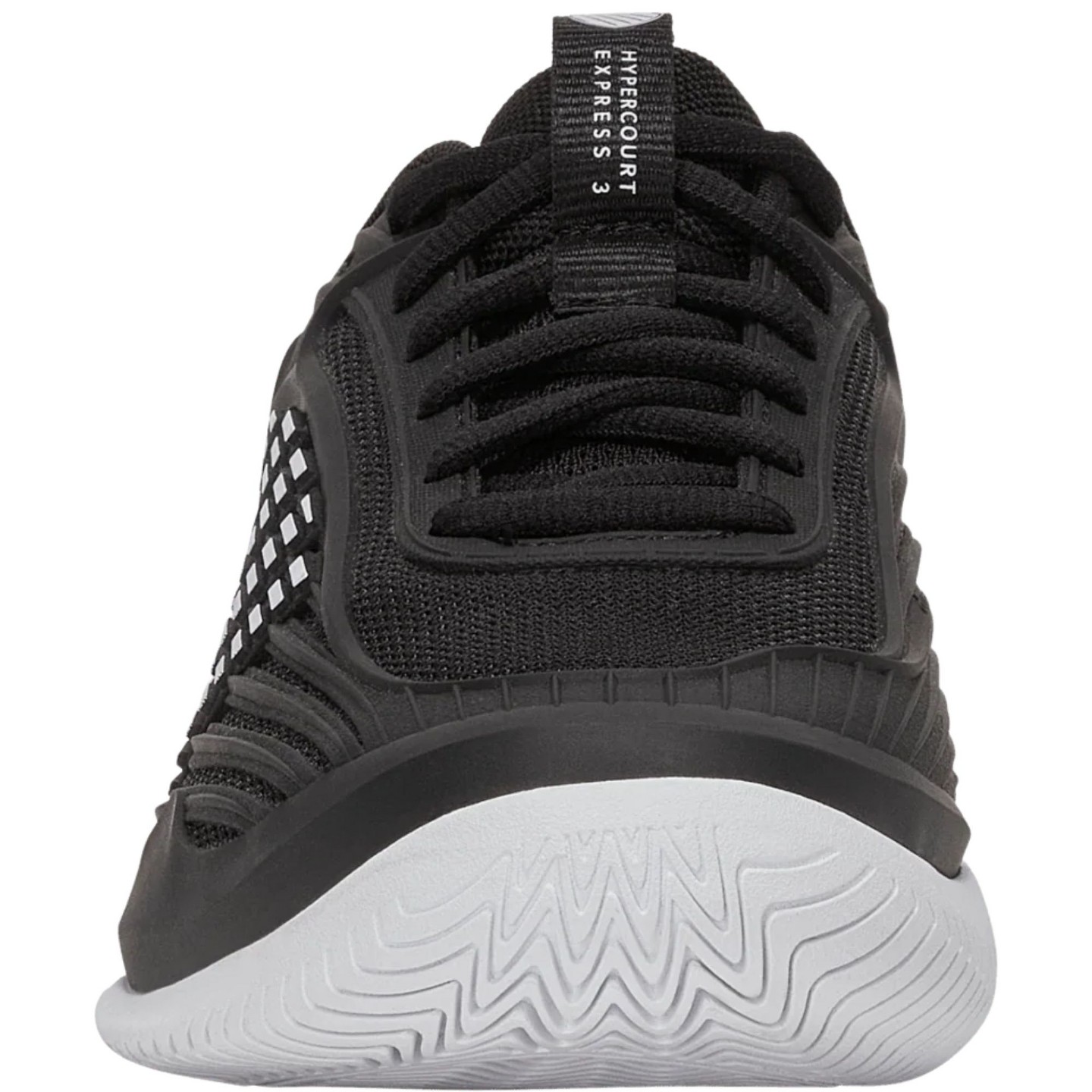 Женские кроссовки K-Swiss Hypercourt Express 3 (Black/White) (Black/White), цвет: Чёрный — фото 2