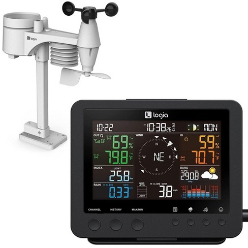 Logia 7-in-1 Indoor & Outdoor Wireless Weather Forecast Station : Target