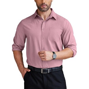 COOFANDY Mens Dress Shirts Wrinkle Free Long Sleeve Button Down Shirts Formal Business Shirt - 1 of 4