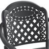 PAGED Patio Dining Chairs Set of 4 Aluminum Outdoor Chair with Black Frame and Red Cushions for Outdoor - 2 of 4