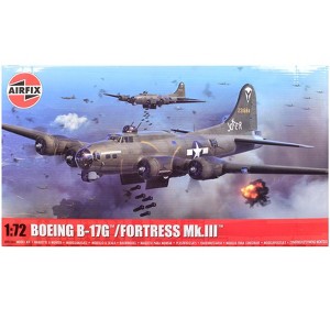 Level 3 Model Kit Boeing B-17G/Fortress Mk.III Aircraft with 2 Scheme Options 1/72 Plastic Model kit by Airfix - 1 of 4
